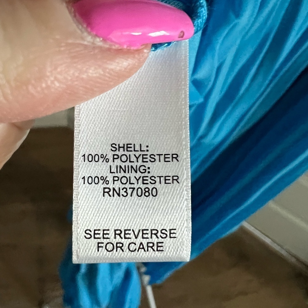 Cato Vibrant Blue Pleated Dress - Picture 5 of 6